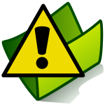 Vector image of important folder icon