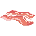 Bacon pieces