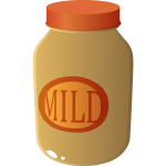 Jar of mild sauce