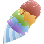 food sno cone rainbow