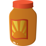Vector image of sauce in a jar