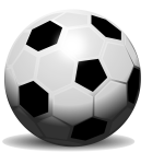 Vector drawing of soccer ball