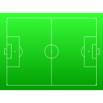 Football pitch vector image