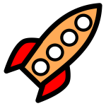 Four-window rocket
