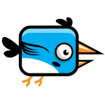 Blue bird icon