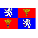 Gascony region flag vector illustration