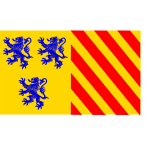 Alternate Limousin region flag vector image