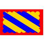 Nivernais region flag vector illustration