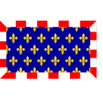 Touraine region flag vector image