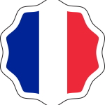 French flag sticker