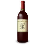 Bordeaux red wine bottle vector drawing