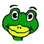 drawn frog