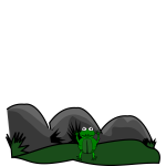 frog in landscape