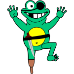 Frog the pirate