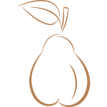 Fruit pear silhouette