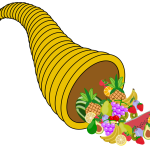 Fruit in a horn