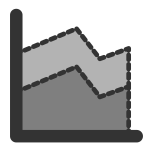 Areas graph icon