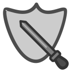 Sword and shield icon-1572445542