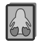 Monochrome icon card