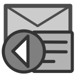 Mail reply list icon