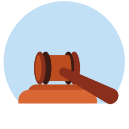 Wooden Gavel and Sounding Block