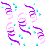 Vector graphics of confetti