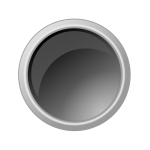 Dark gray button vector drawing