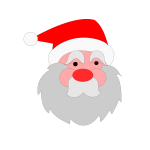 Santa Clause cartoon portrait