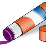 Purple paste tube