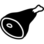 Ham icon vector image