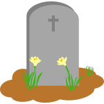 Gravesite with flowers