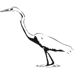 Great Egret vector clip art