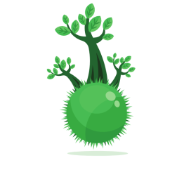 Green tree ecology symbol