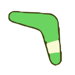 Green boomerang