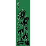Green Statue of Liberty