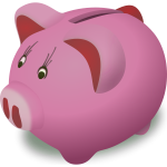 Piggy bank vector image