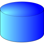 Storage cylinder vector image