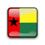 Guinea-Bissau flag button