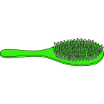 Green hairbrush