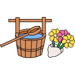 Bucket and Flowers