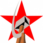 Hammer and sickle in star
