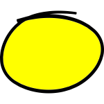 Handwritten yellow circle