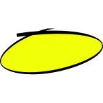 Handwritten circle in yellow color