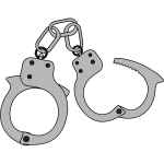 Simple gray handcuffs