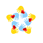 Hands forming hearts