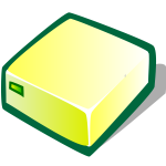 Image of green hard disk mount sign