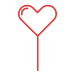 Heart outline symbol