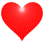 Heart string art vector image