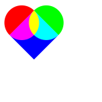 Heart RGB colors