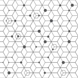 Cube 3D line pattern